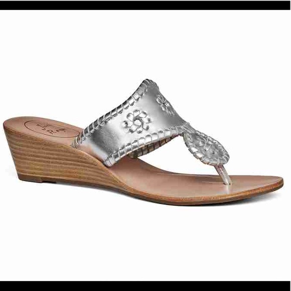 silver small wedge sandals